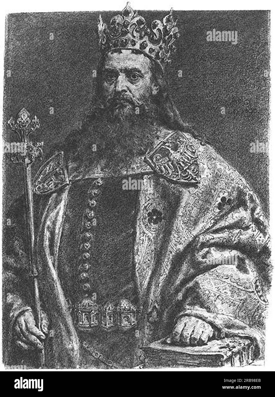Kazimierz III Wielki by Jan Matejko Stock Photo - Alamy