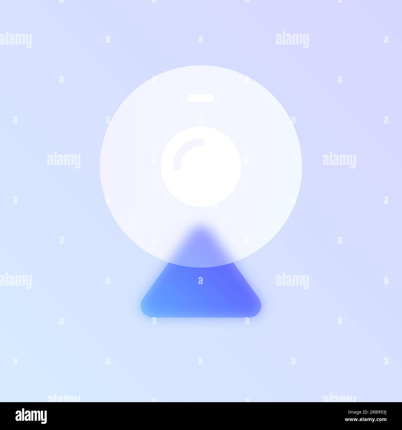 web camera glass morphism Stock Vector