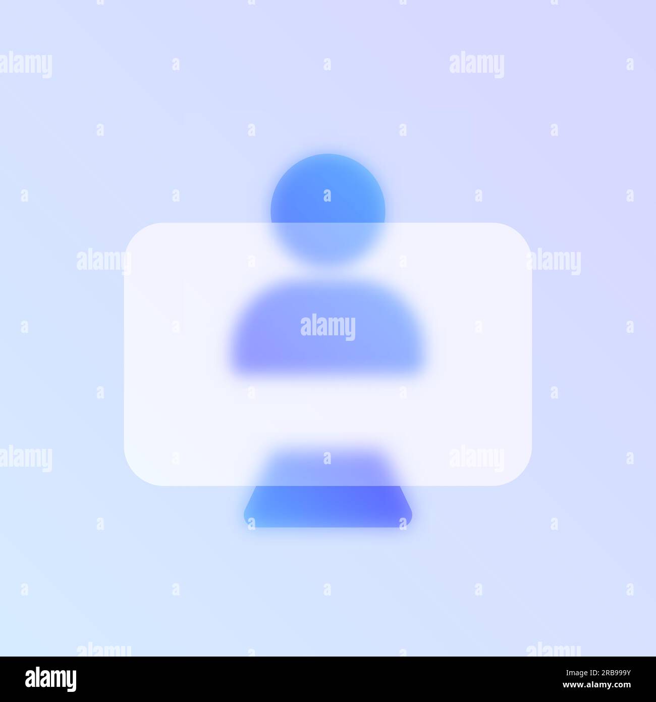video conference glass morphism Stock Vector