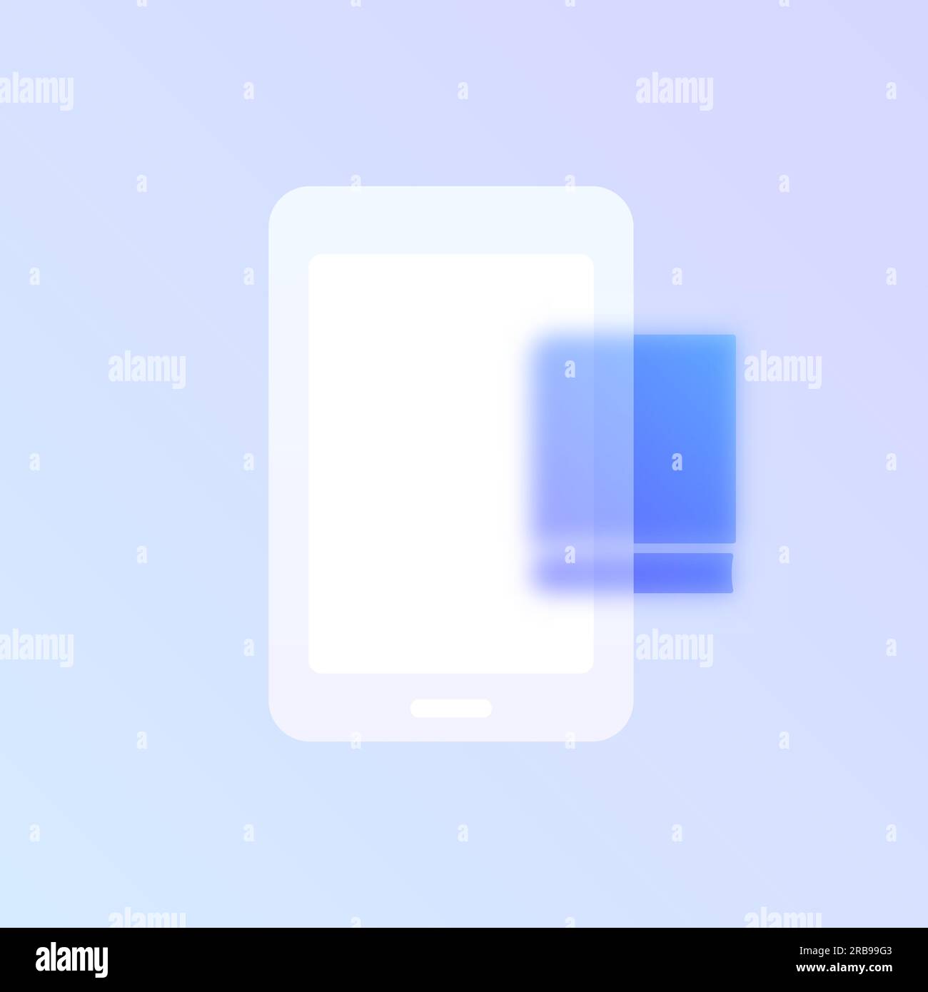 e learning glass morphism Stock Vector