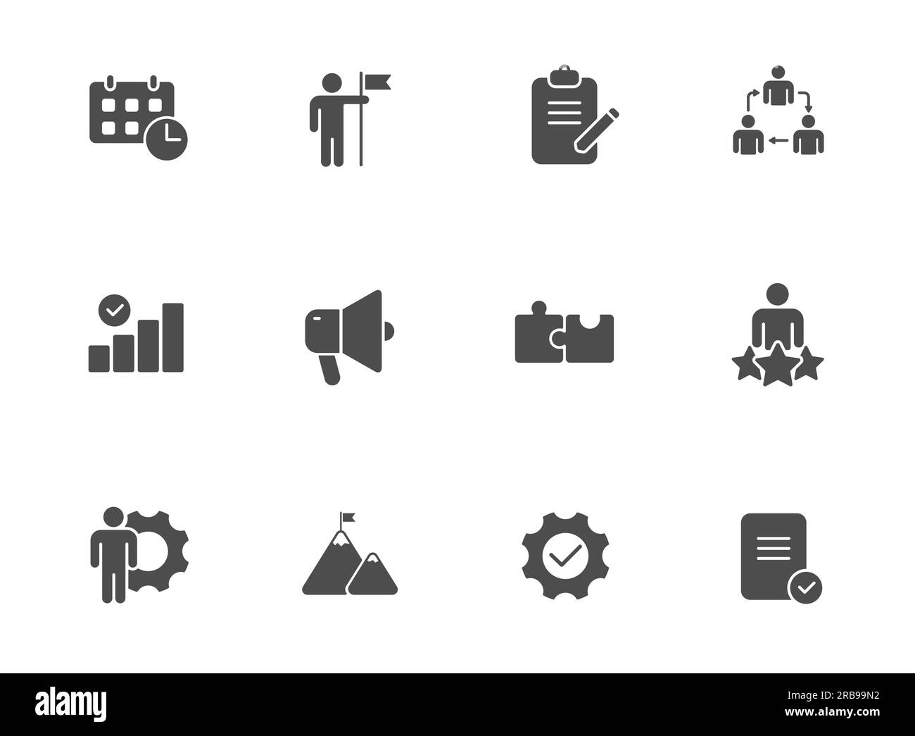 management vector icon isolated Stock Vector Image & Art - Alamy