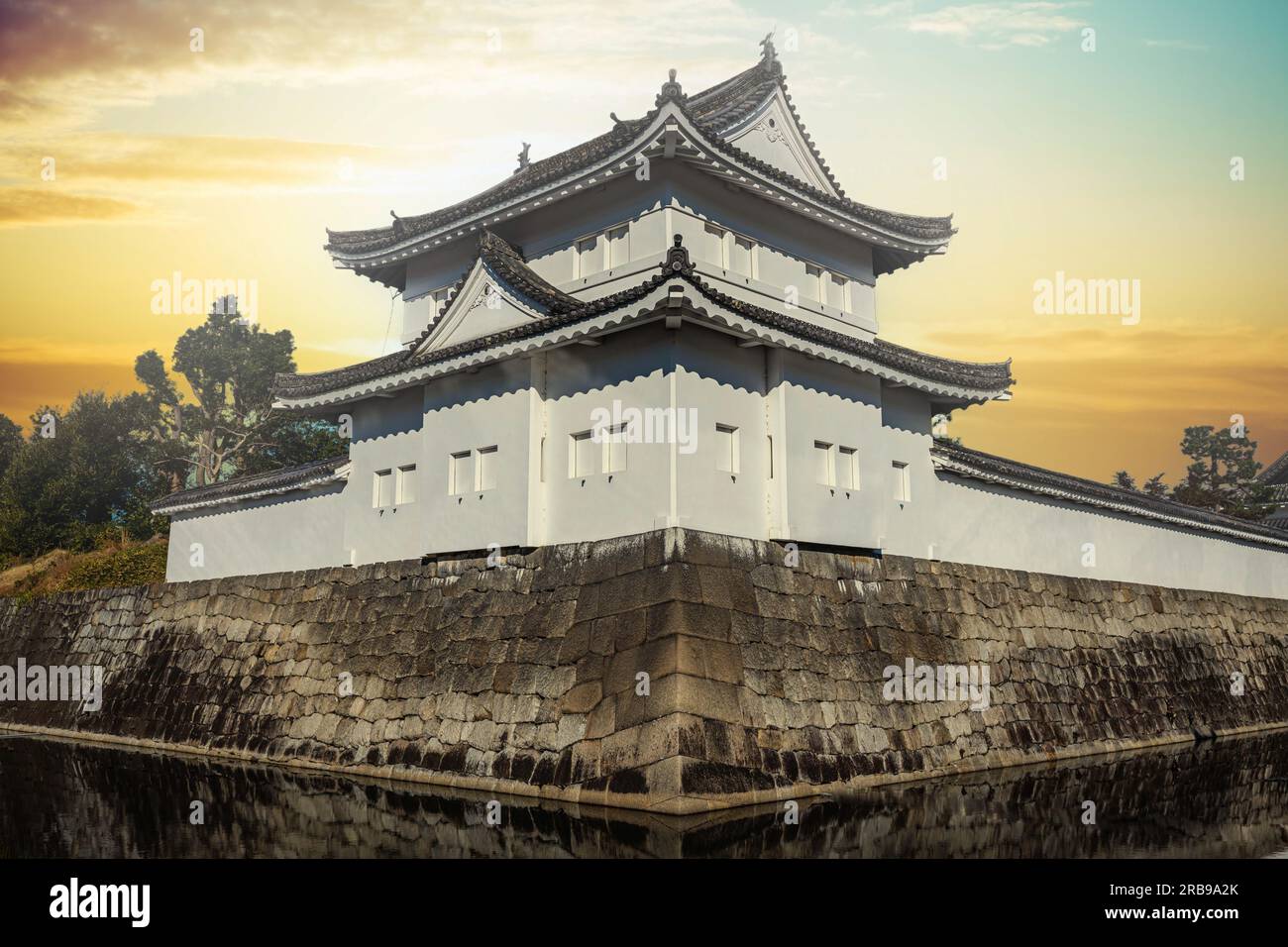 World Heritage Site: Nijo Castle (Nijo-jo), Kyoto, Japan. Built in 1603 and completed in 1626. Residence of the first Tokugawa Shogun Ieyasu.  This is Stock Photo