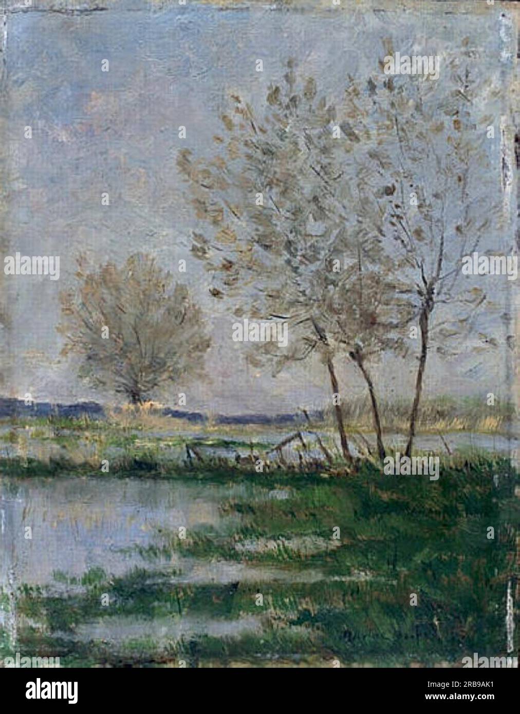 Flooded meadows by Maxime Maufra Stock Photo