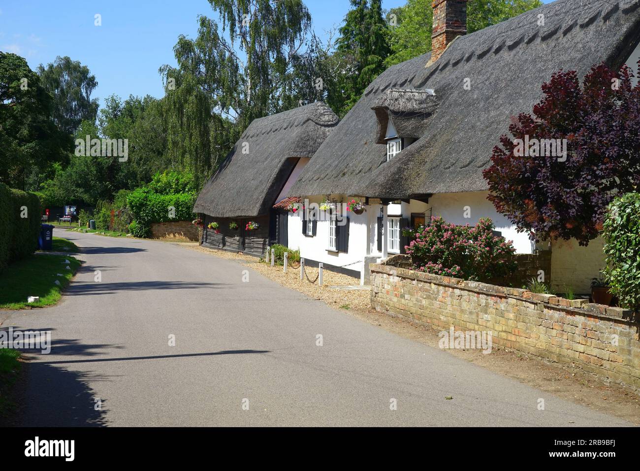 Cottages at Hemingford Abbots Stock Photo