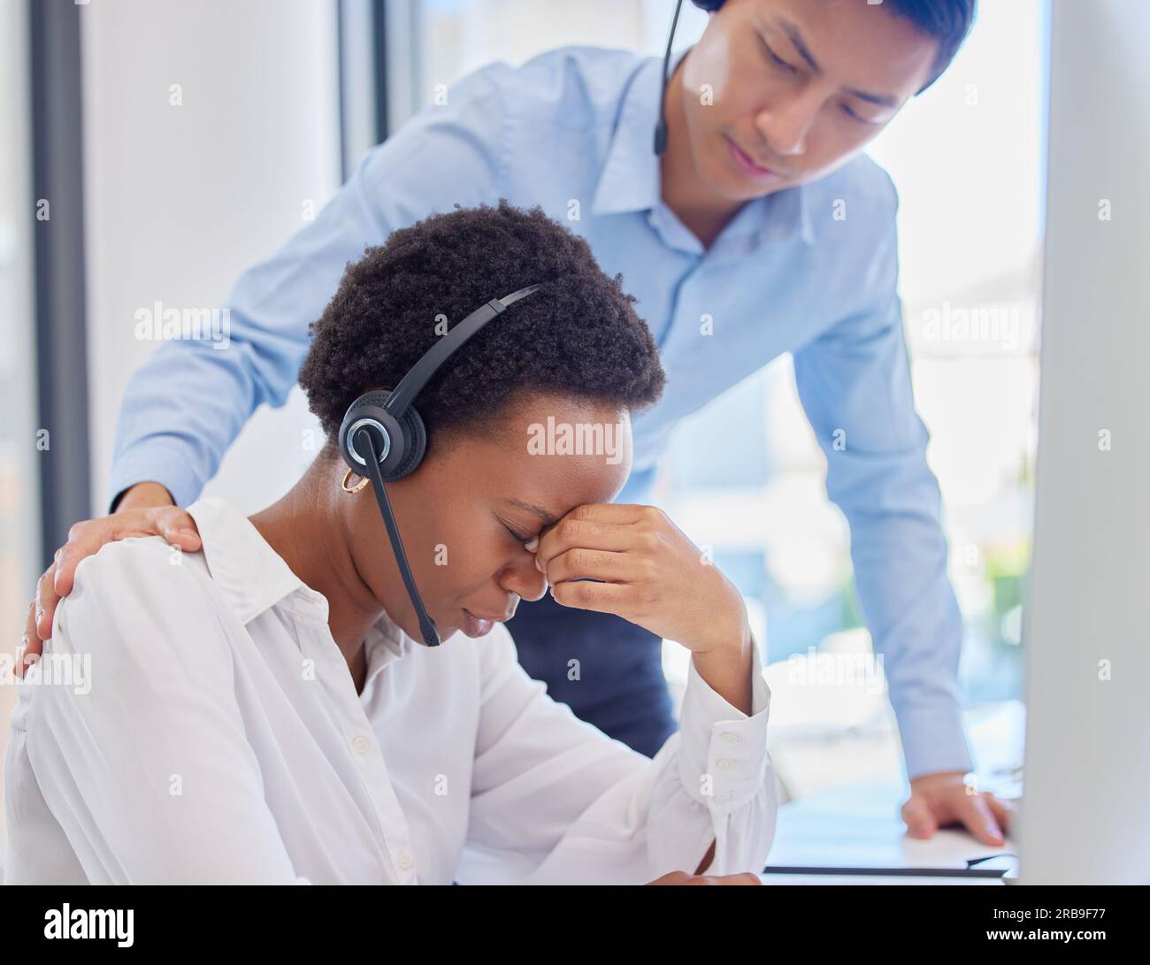 Depressed african woman after hi-res stock photography and images - Alamy