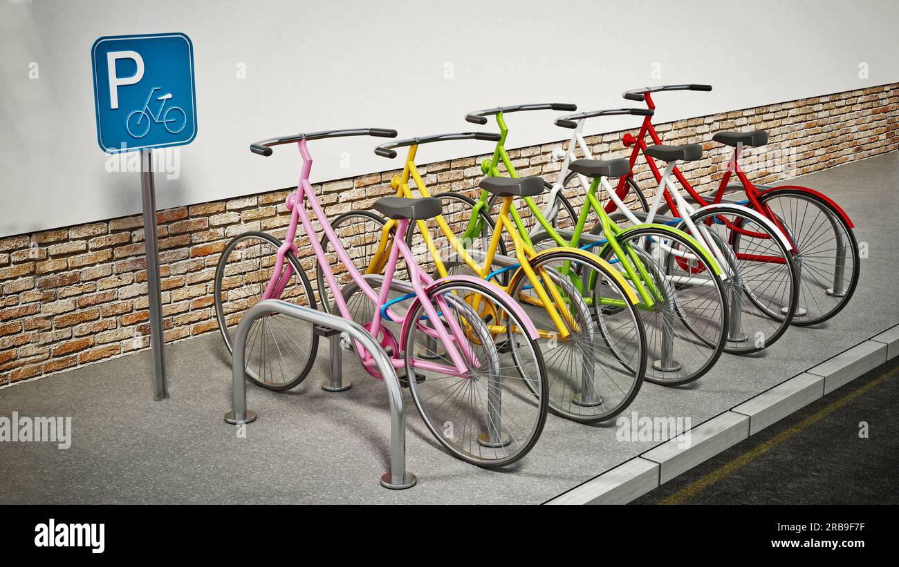bicycle parking アメリカサイン　18‘x12’ Bicycle Parking Only 12