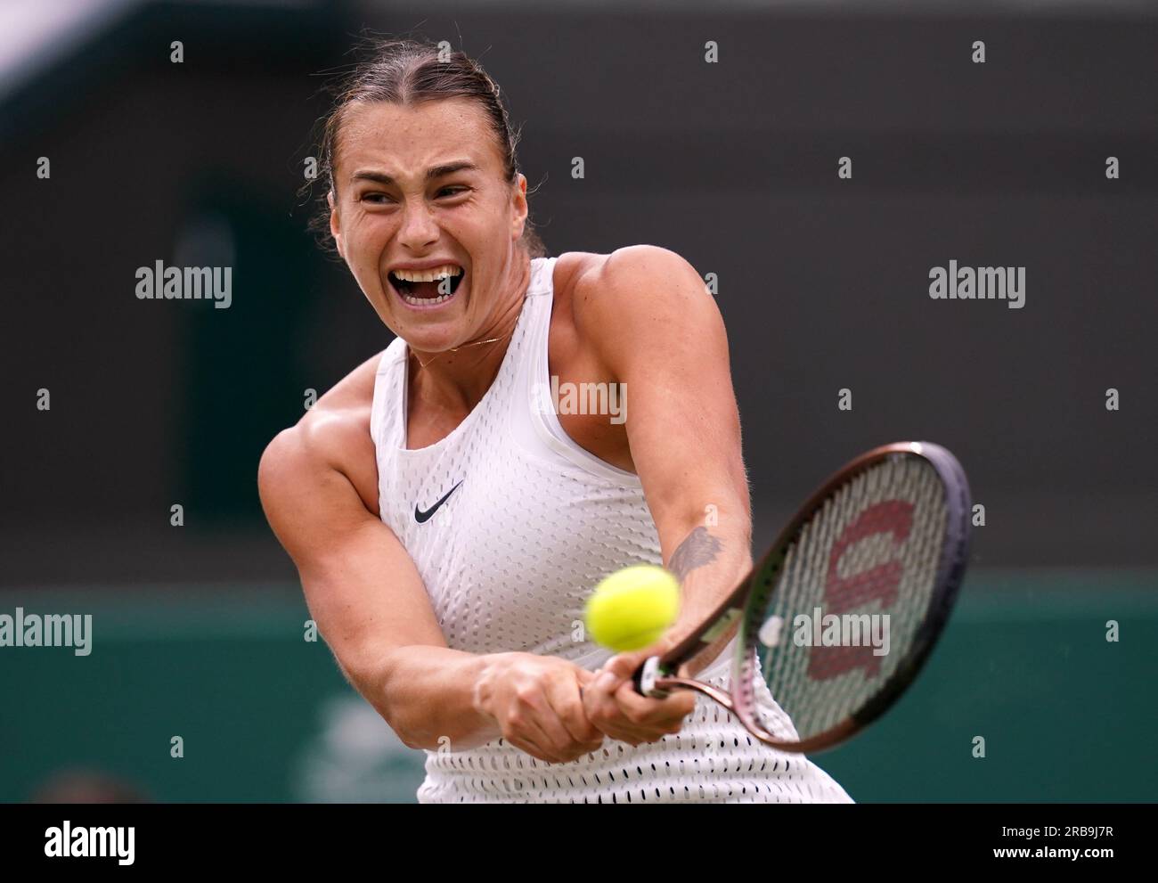 Aryna Sabalenka In Action Against Anna Blinkova not Pictured On Day Aryna Sabalenka In Action Against Anna Blinkova not Pictured On Day