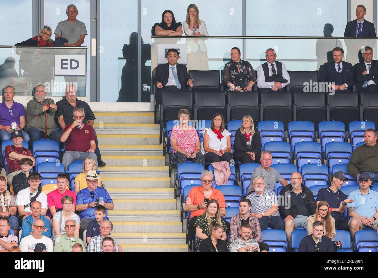 York, UK. 08th July, 2023. Dejphon Chansiri in the stand during the York City vs Sheffield Wednesday friendly match at LNER Community Stadium, York, United Kingdom on 8 July 2023 Credit: Every Second Media/Alamy Live News Stock Photo
