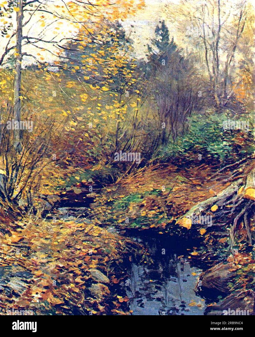 Landscape 1905 by Willard Metcalf Stock Photo - Alamy