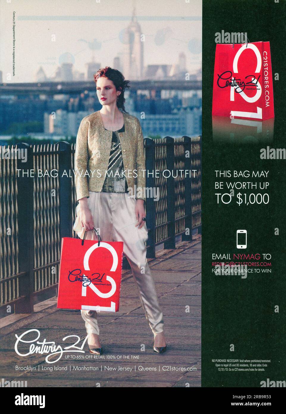 'New York Magazine' 23-30 2013 issue advert, USA Stock Photo