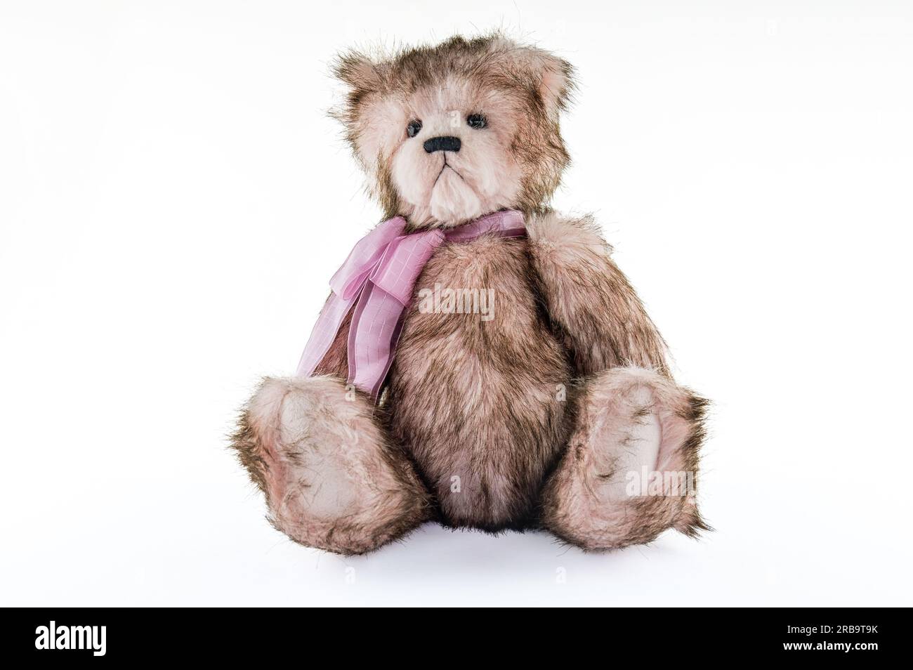 Cute fluffy teddy bear isolated on white background Stock Photo Alamy