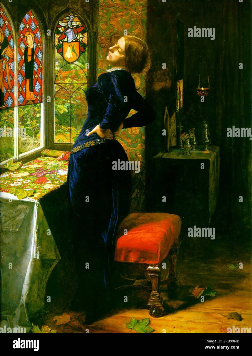 Mariana In The Moated Grange 1851 By John Everett Millais Stock Photo 