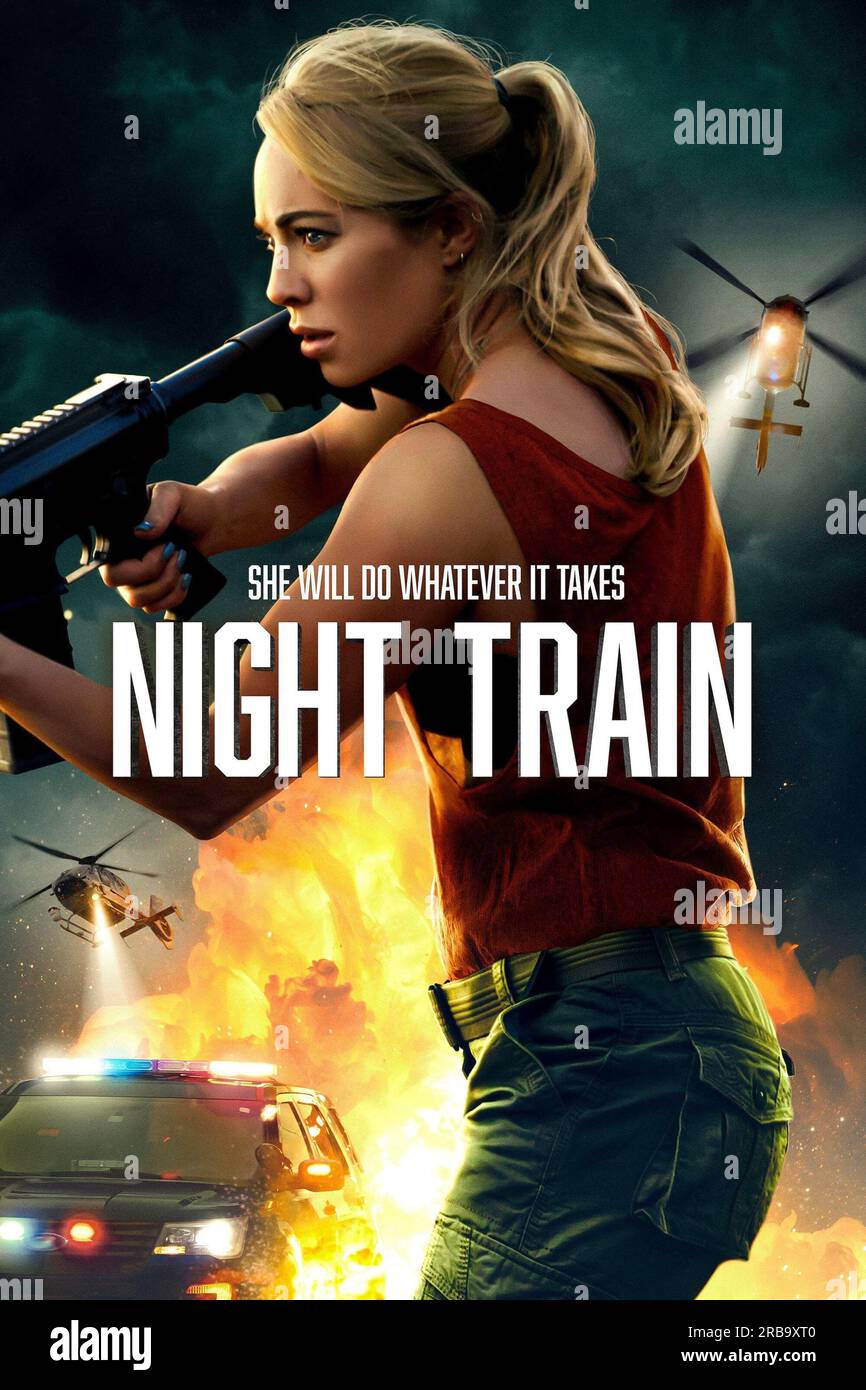 Night Train  Danielle C. Ryan poster Stock Photo
