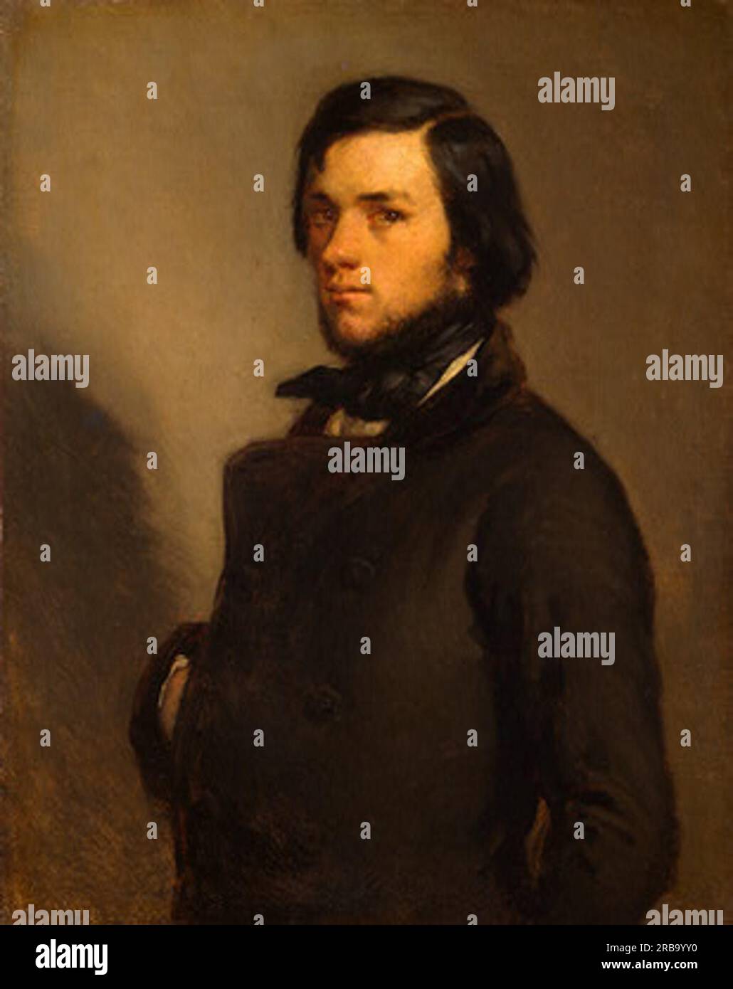 Millet Portrait Portrait of a man 1845 by Jean-Francois Millet Stock Photo - Alamy