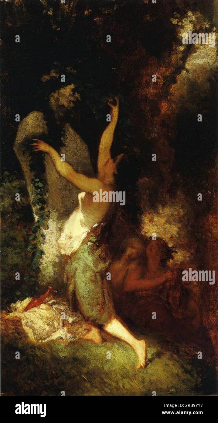 Offering to Pan 1845 by Jean-Francois Millet Stock Photo - Alamy