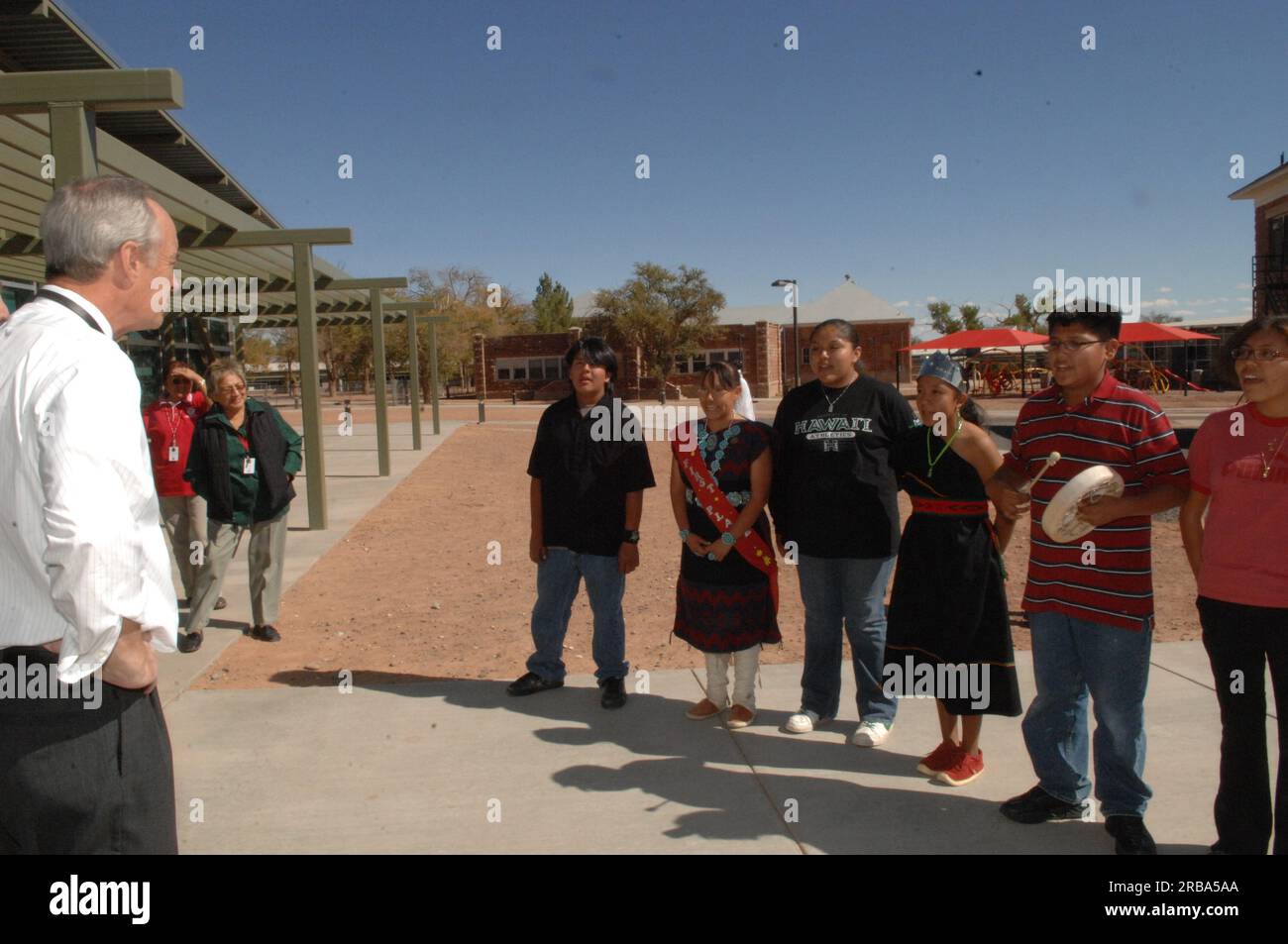 Visit of Secretary Dirk Kempthorne to the Tuba City Boarding School on