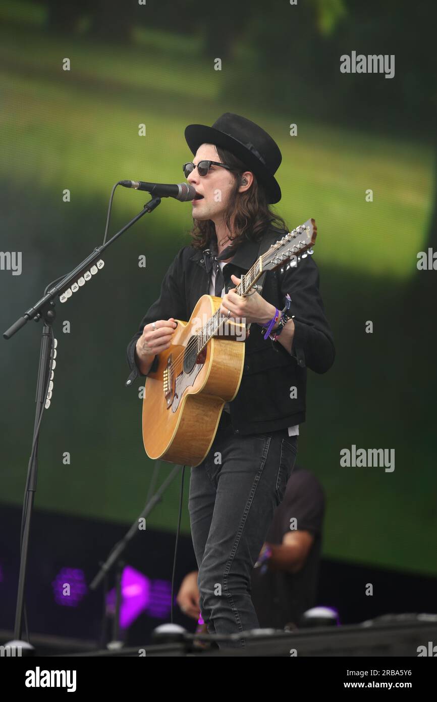 London, UK. 8th July, 2023. James Bay at Day 8 of American Express Presents BST Hyde Park in London, United, Kingdom. Credit: glamourstock/Alamy Live News Stock Photo