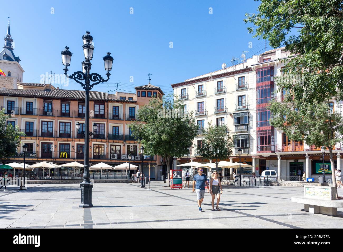 Plaza Zocodover, Toledo, Castilla–La Mancha, Kingdom of Spain Stock Photo