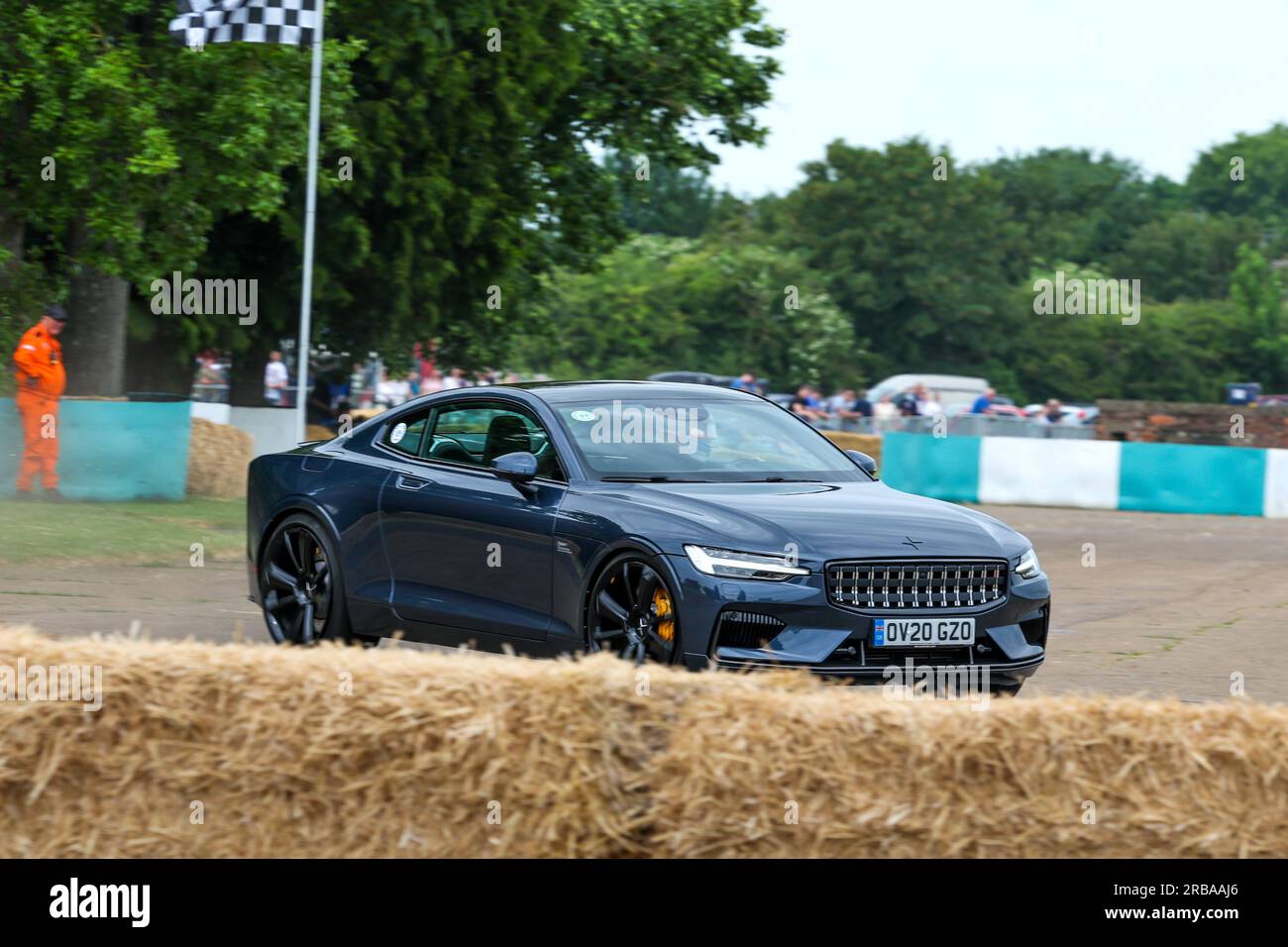 Polestar 1, driven around the race track at the Bicester flywheel