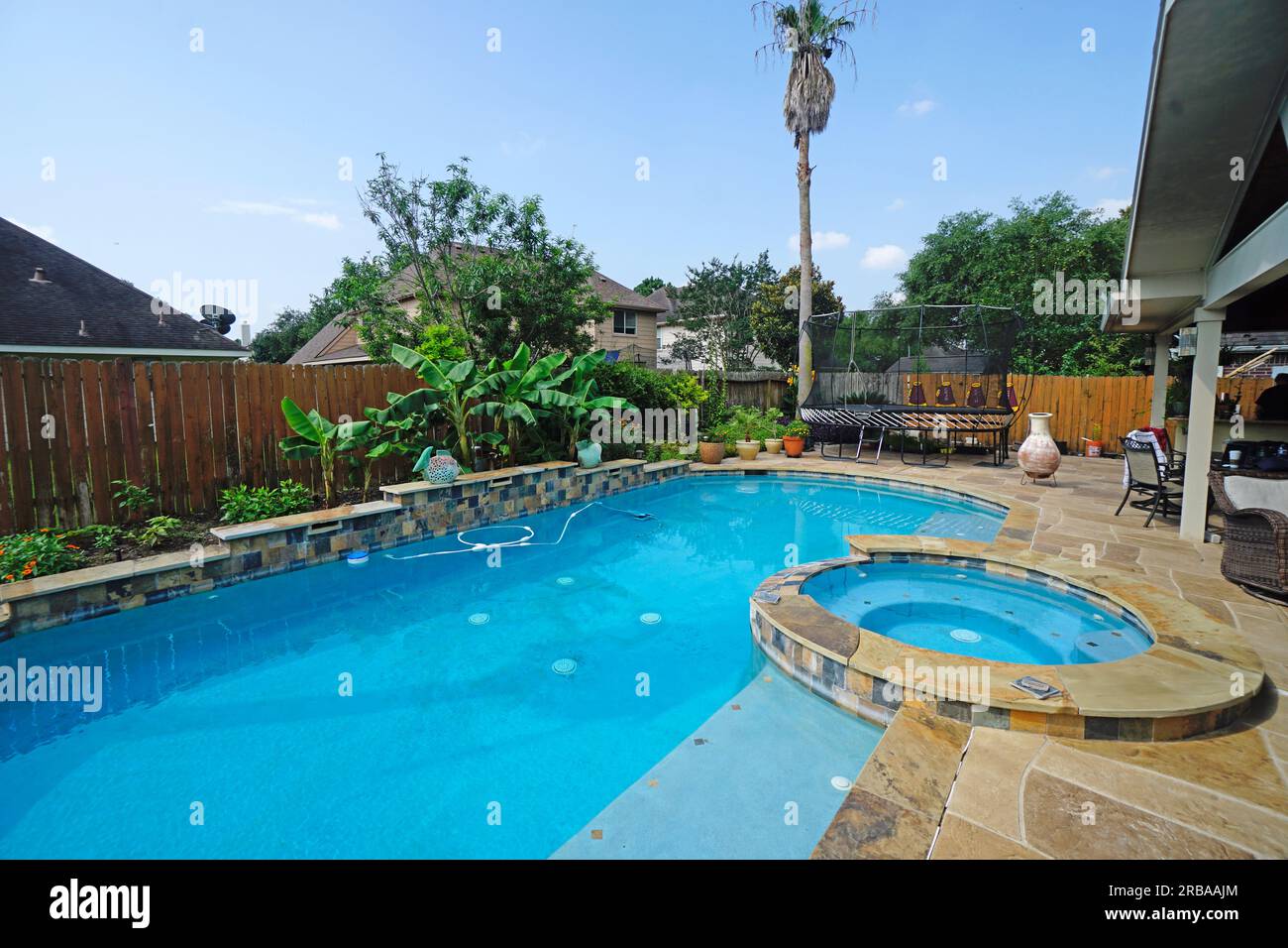 Swimming pool and Jacuzzi Stock Photo Alamy