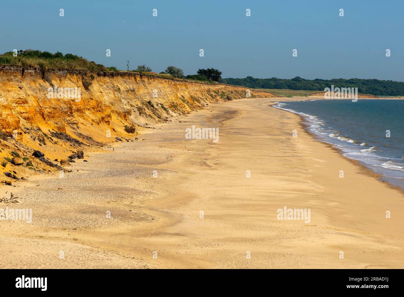 Suffolk Cliffs Rapid coastal erosion of soft cliffs from Easton Bavents, Southwold ...