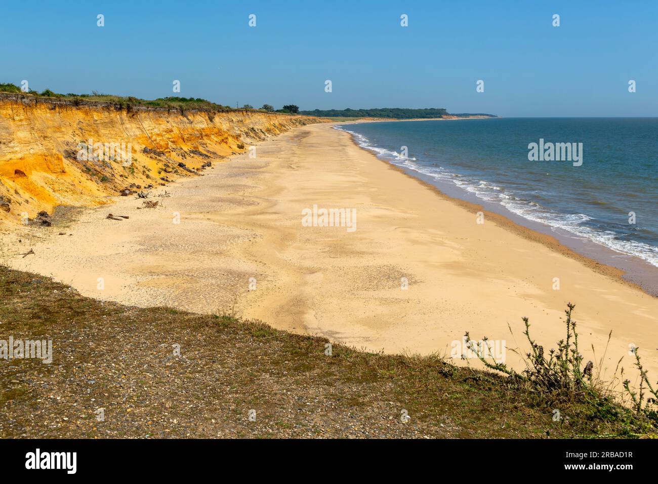 Suffolk Cliffs Rapid coastal erosion of soft cliffs from Easton Bavents, Southwold ...