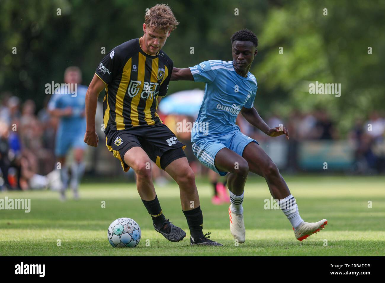 Doorwerth, Netherlands. 08th July, 2023. DOORWERTH, NETHERLANDS - JULY 8:  Michael Dokunmu of Vitesse during the Pre-Season Club Friendly match  between DUNO and Vitesse at the Sportpark de Waaijenberg on July 8