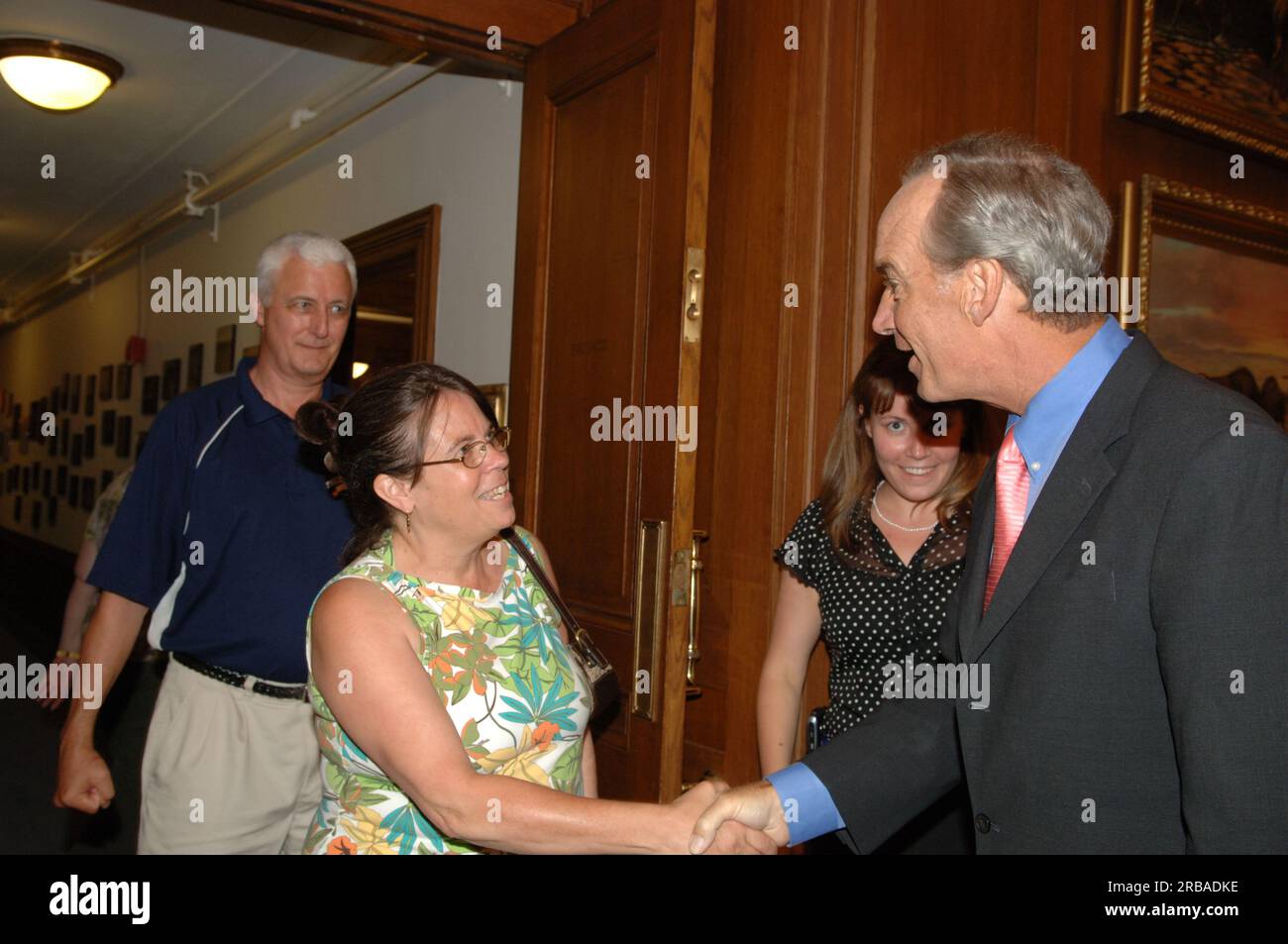 Secretary Dirk Kempthorne receiving visits at Main Interior from