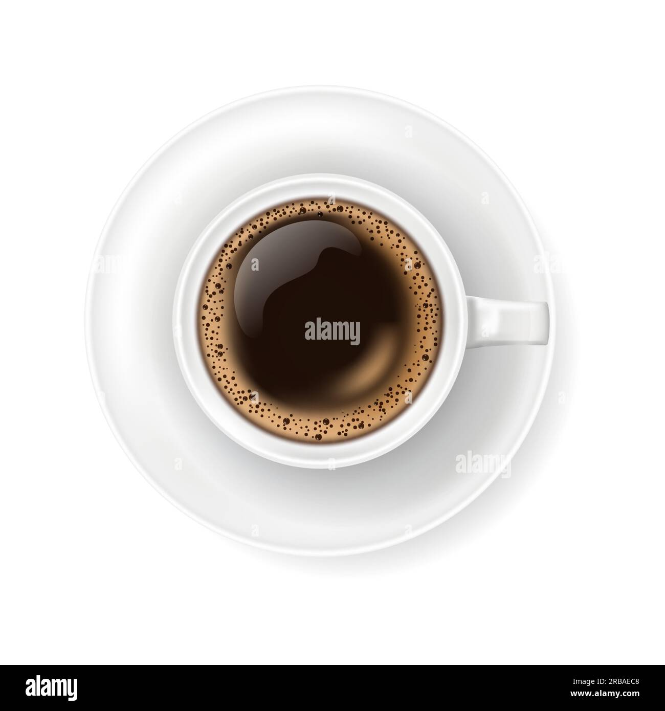 https://c8.alamy.com/comp/2RBAEC8/top-view-at-white-coffee-cup-on-plate-realistic-vector-illustration-of-hot-coffee-drink-mug-espresso-or-americano-3d-caffeine-beverage-element-for-2RBAEC8.jpg