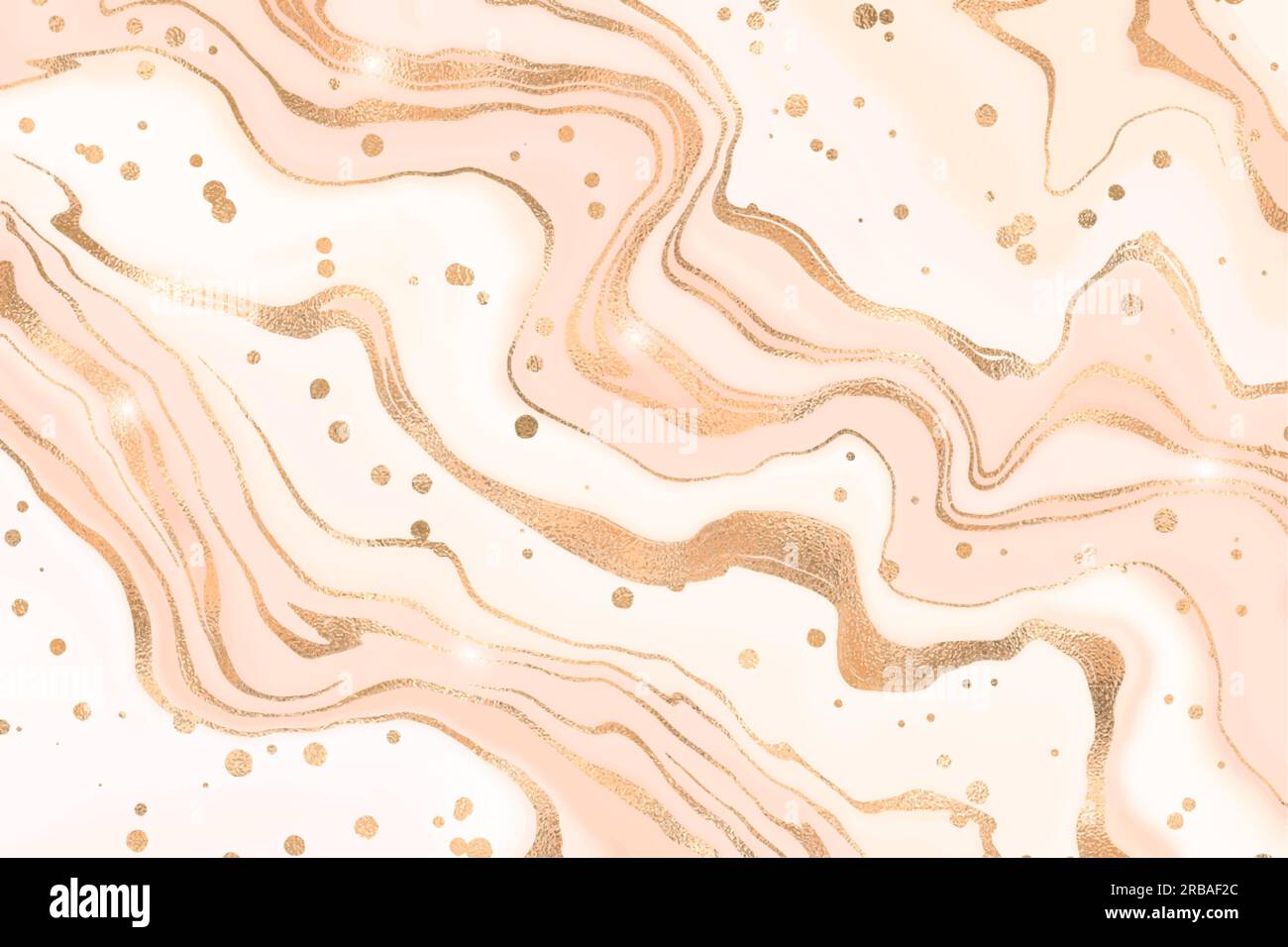 Abstract dusty blush liquid marbled watercolor background with golden  crackers and stains. Pastel marble alcohol ink drawing effect with bronze  metall Stock Vector Image & Art - Alamy
