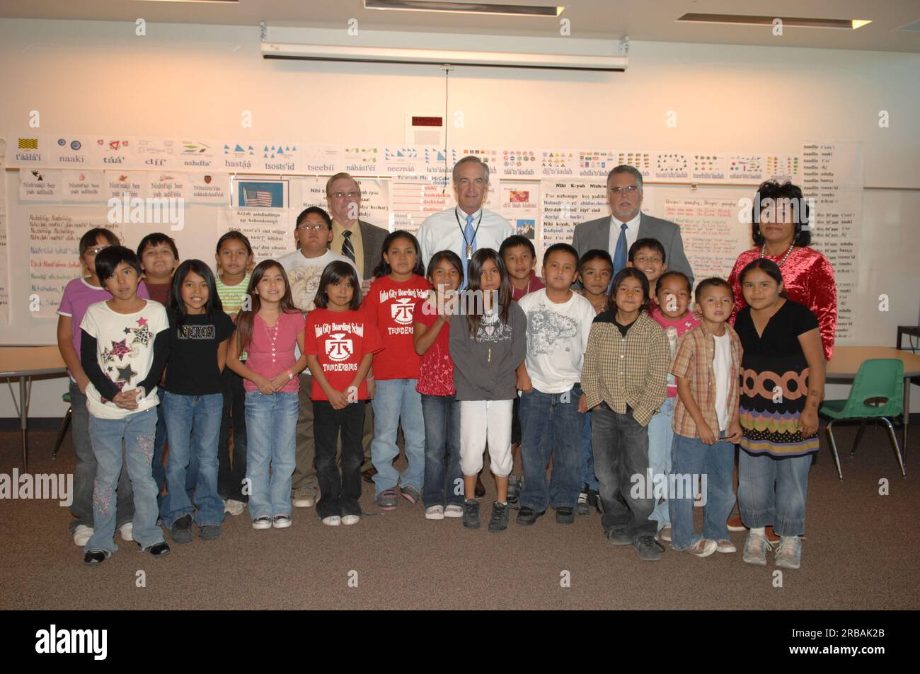 Visit of Secretary Dirk Kempthorne to the Tuba City Boarding School on