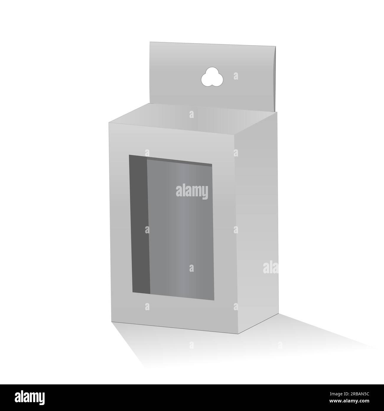 Hang tag box, Mobile charger box, tuck end box with holder die line