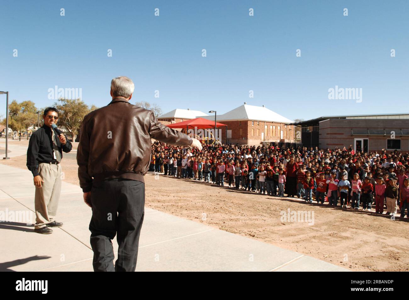 Visit of Secretary Dirk Kempthorne to the Tuba City Boarding School on