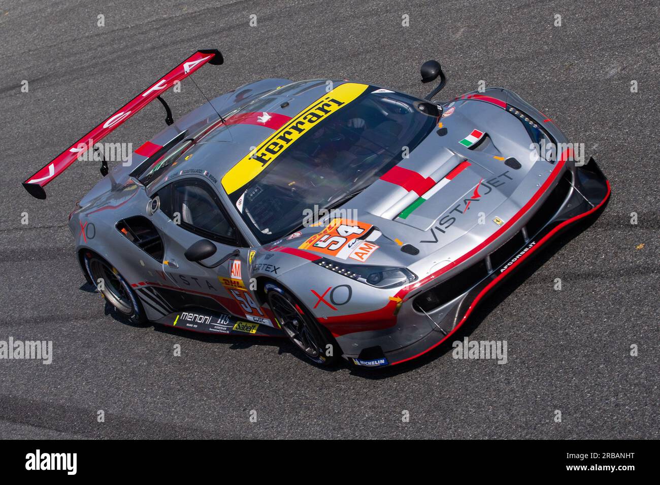 Monza Circuit, Monza, Lombardy, Italy. 8th July, 2023. 2023 FIA World Endurance Championship, 6 Hours of Monza; AF CORSE Ferrari 488 GTE EVO Credit: Action Plus Sports/Alamy Live News Stock Photo