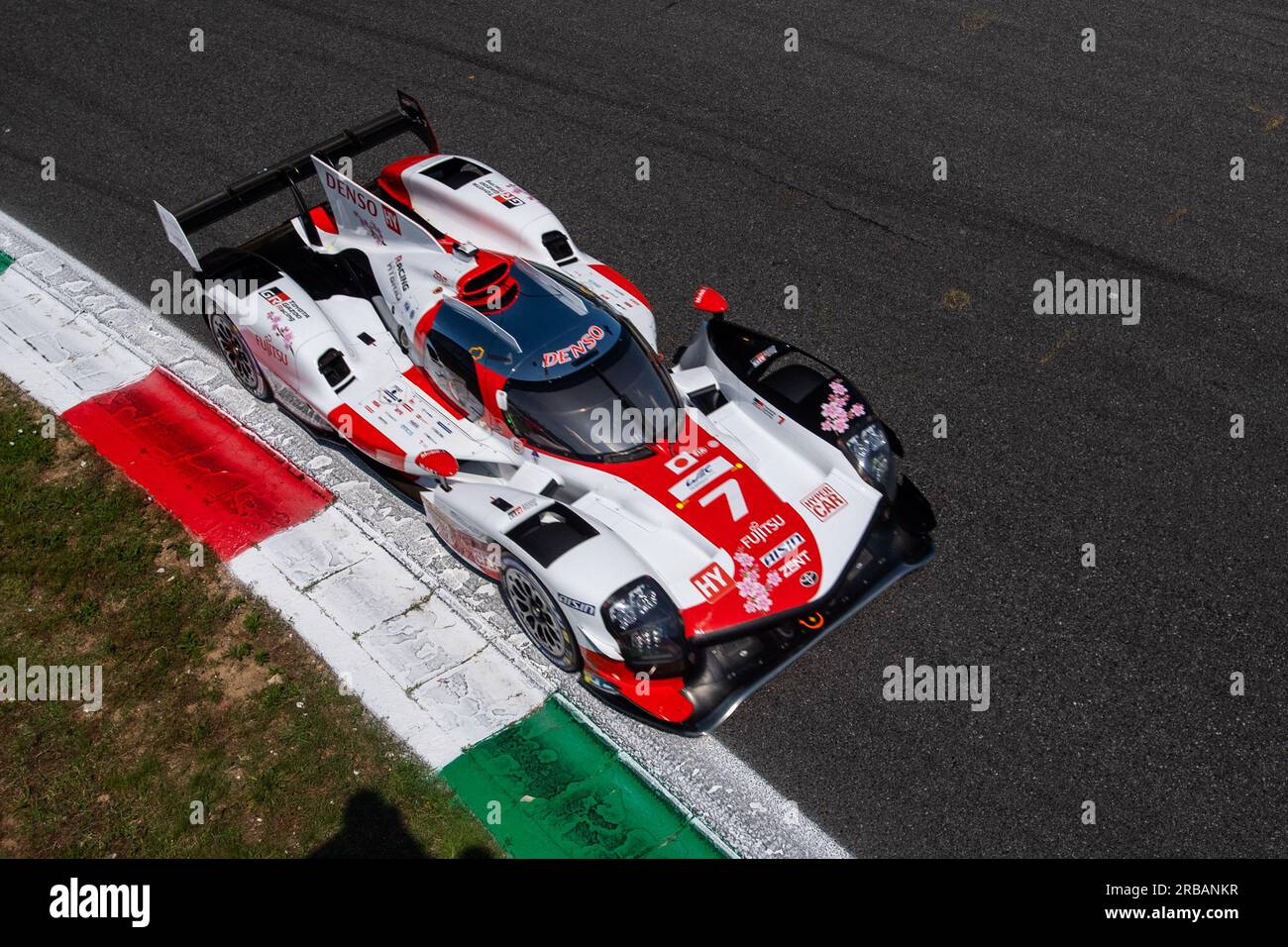 Monza Circuit, Monza, Lombardy, Italy. 8th July, 2023. 2023 FIA World Endurance Championship, 6 Hours of Monza; Toyota Gazoo Racing Toyota GR010 - Hybrid Credit: Action Plus Sports/Alamy Live News Stock Photo