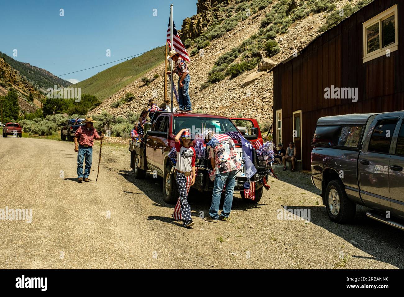 Clayton Idaho Parade on the 4th of July Stock Photo Alamy