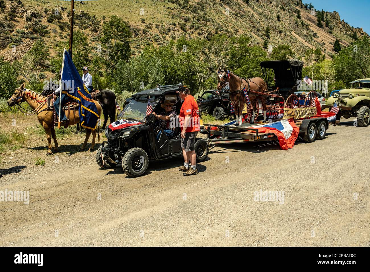 Clayton Idaho Parade on the 4th of July Stock Photo Alamy