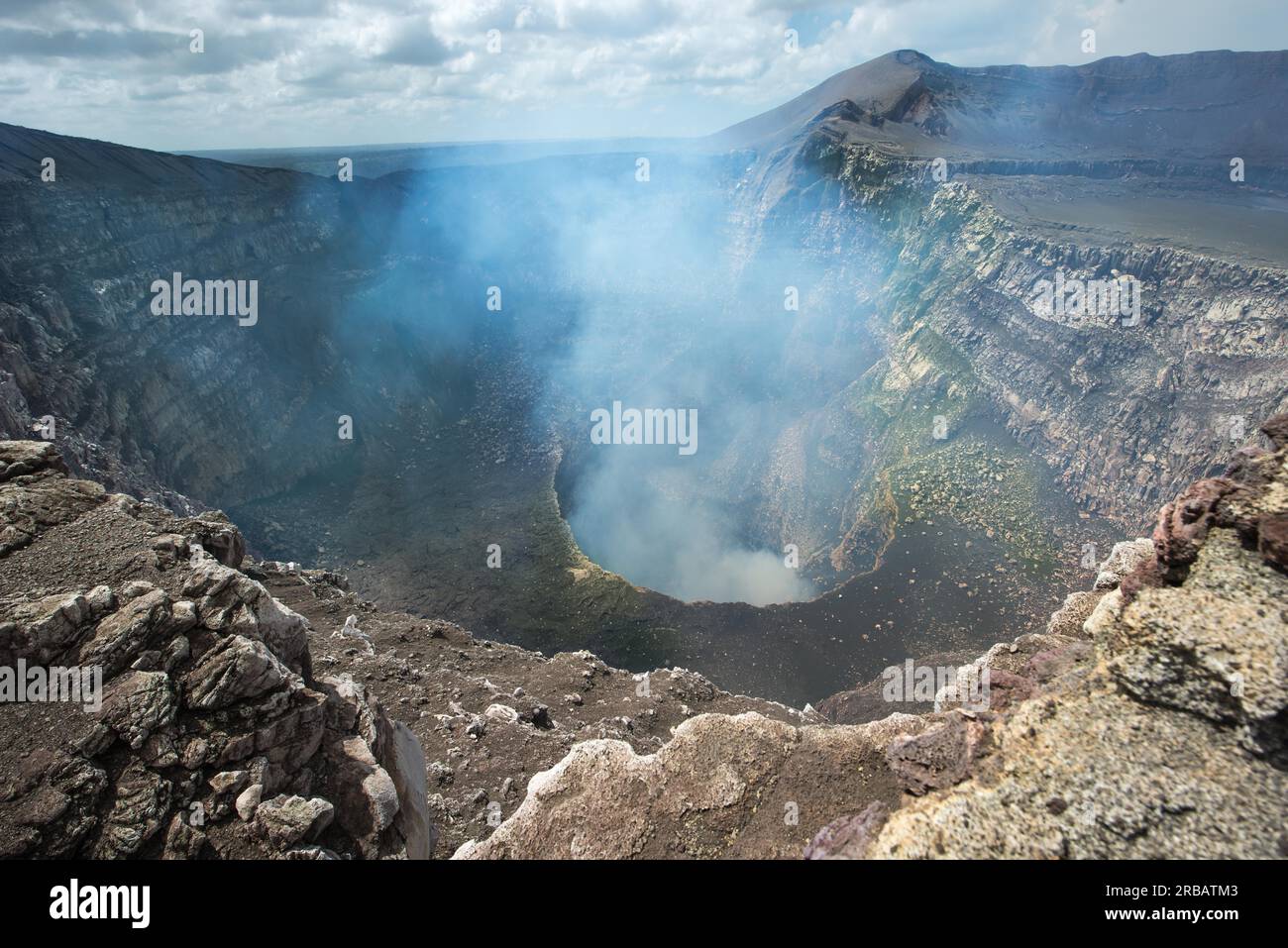 Masaya Volcano, Masaya Volcano National Park, Masaya, Nicaragua Stock Photo