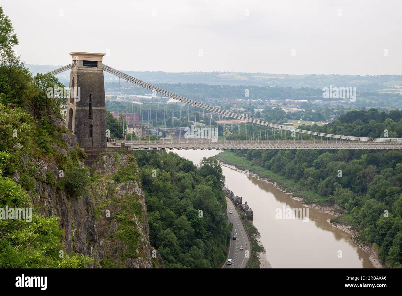 Bristol, England - June 17th 2023: Clifton Suspension Bridge Stock Photo