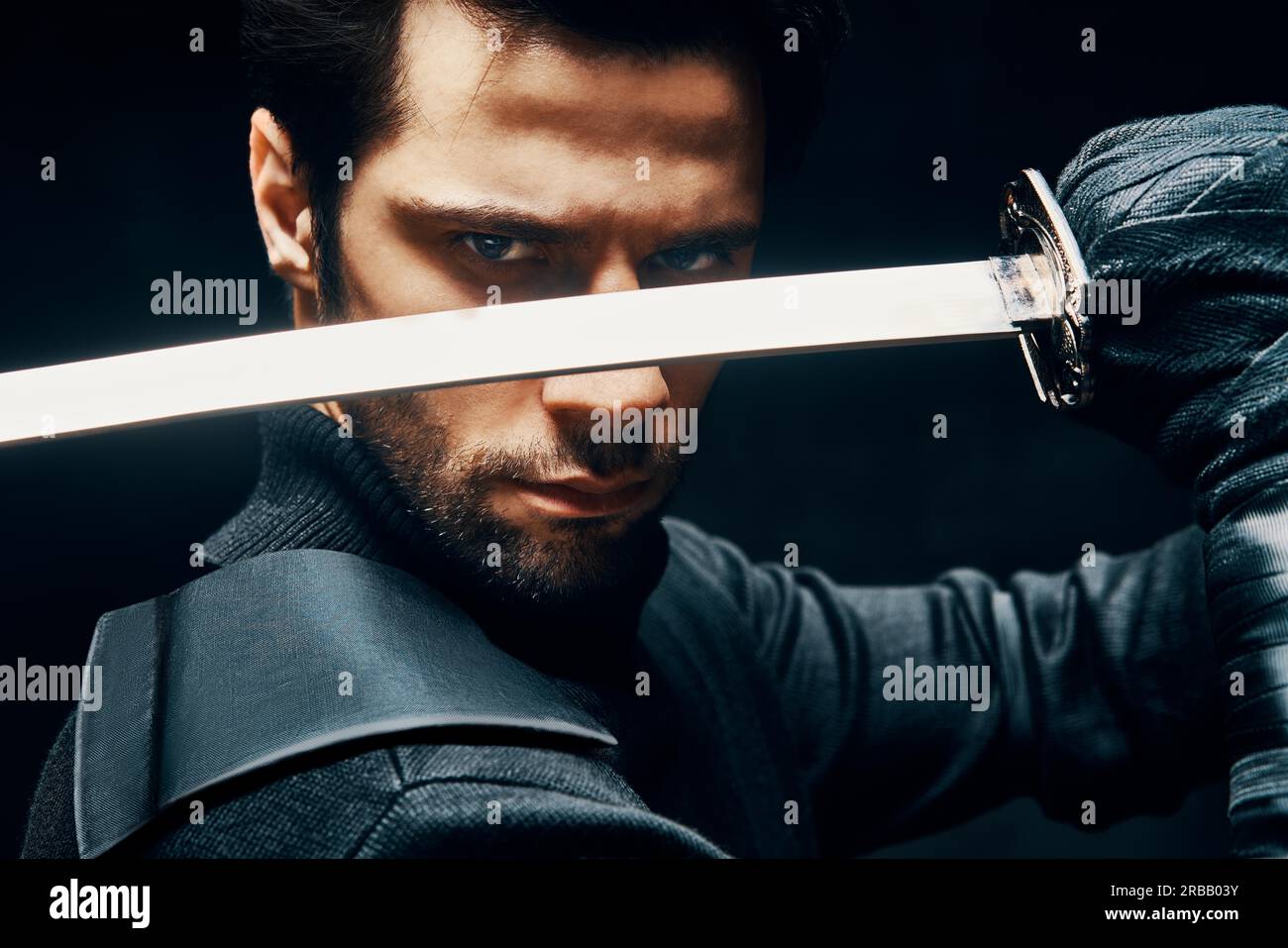 Samurai soldier sword close up hi-res stock photography and images - Alamy