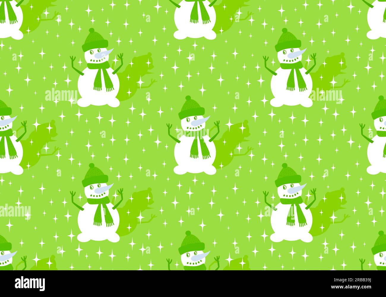 Cartoon snowman seamless Christmas pattern for new year accessories and ...