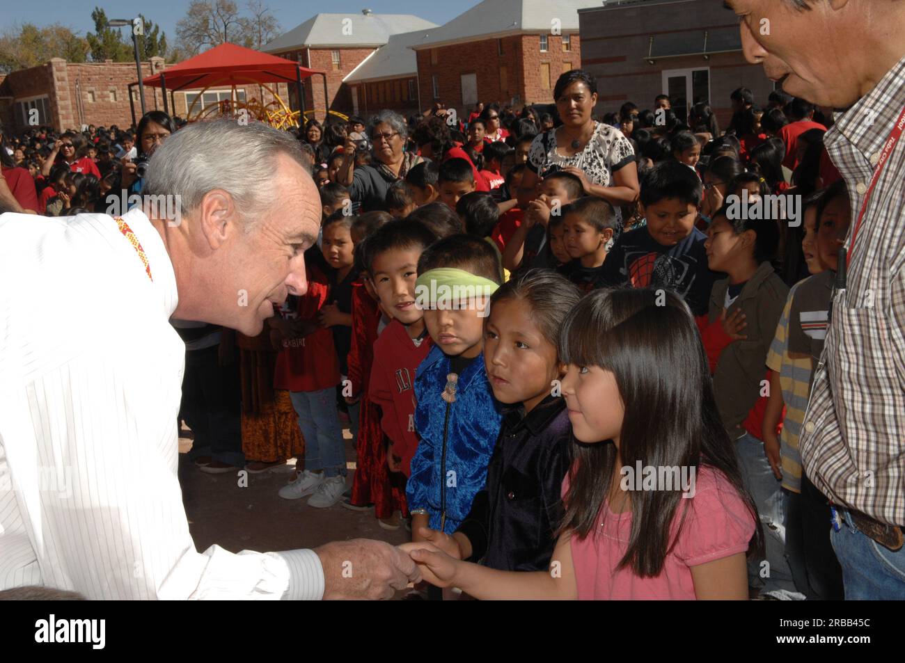 Visit of Secretary Dirk Kempthorne to the Tuba City Boarding School on