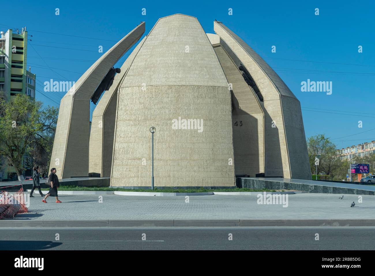 World war 2 monument, Aktau, Caspian sea, Kazakhstan Stock Photo