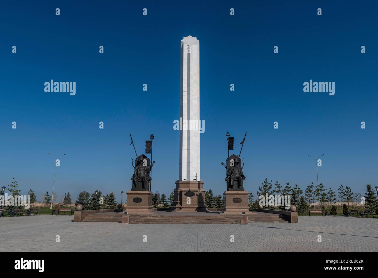 Kazakh Khanate monument, Taraz, Kazakhstan Stock Photo