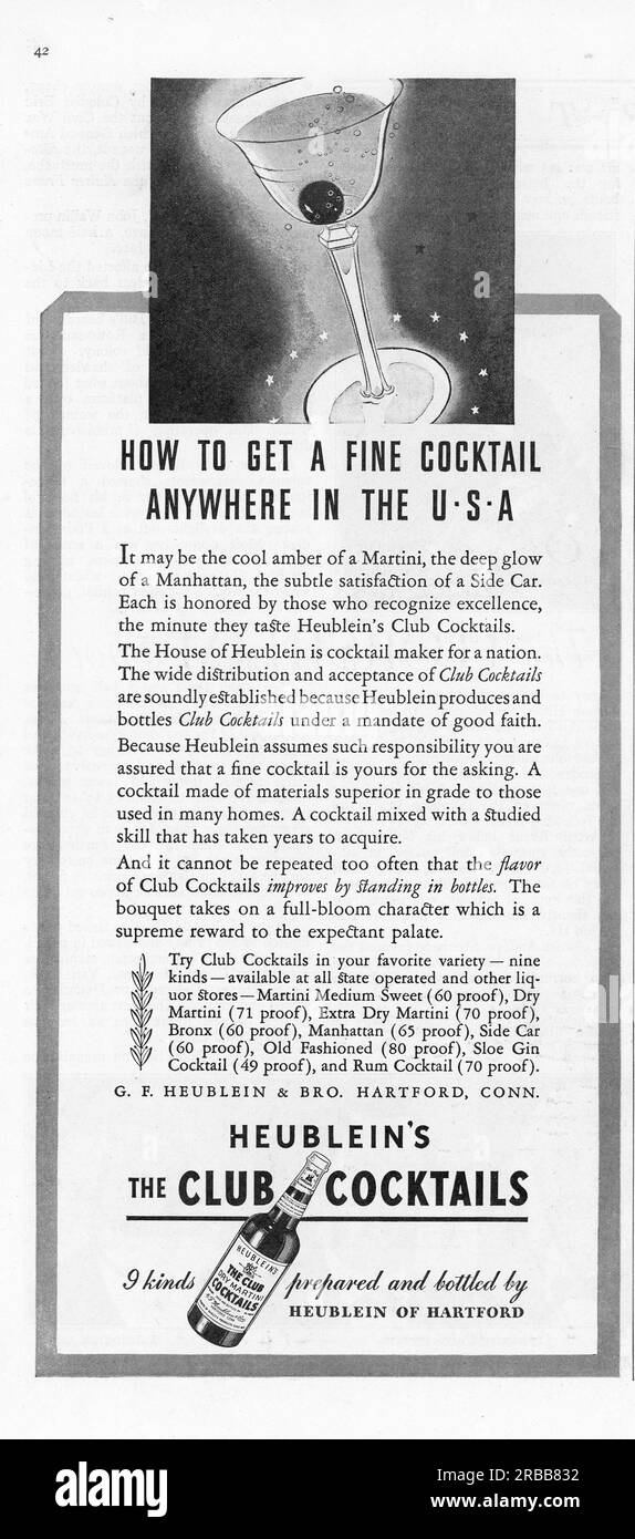 Vintage Time Magazine 21 September 1936 issue advert, USA Stock Photo