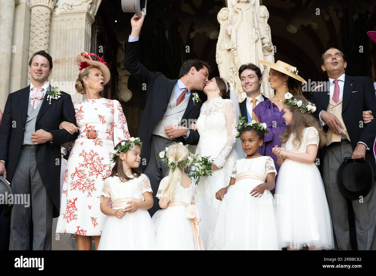 Autun France 08th July 2023 Prince Amaury Bourbon Parme And Miss autun-france-08th-july-2023-prince-amaury-bourbon-parme-and-miss