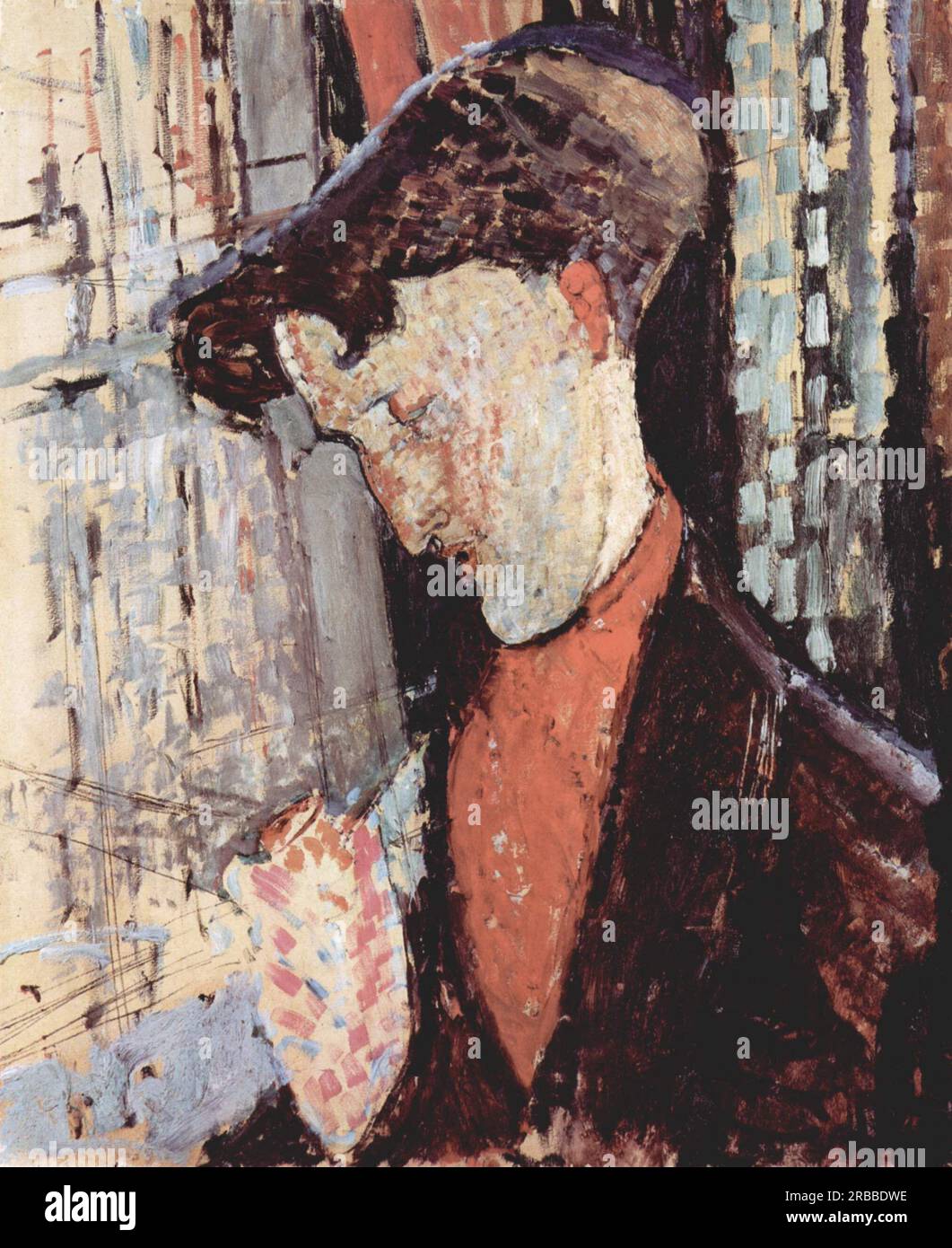 Portrait of Frank Haviland Burty 1914; Paris, France by Amedeo Modigliani Stock Photo