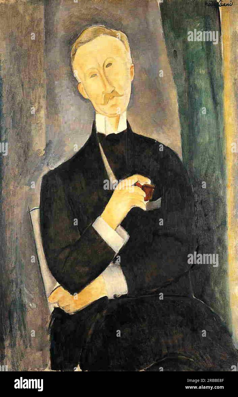 Roger Dutilleul 1919; Paris, France by Amedeo Modigliani Stock Photo