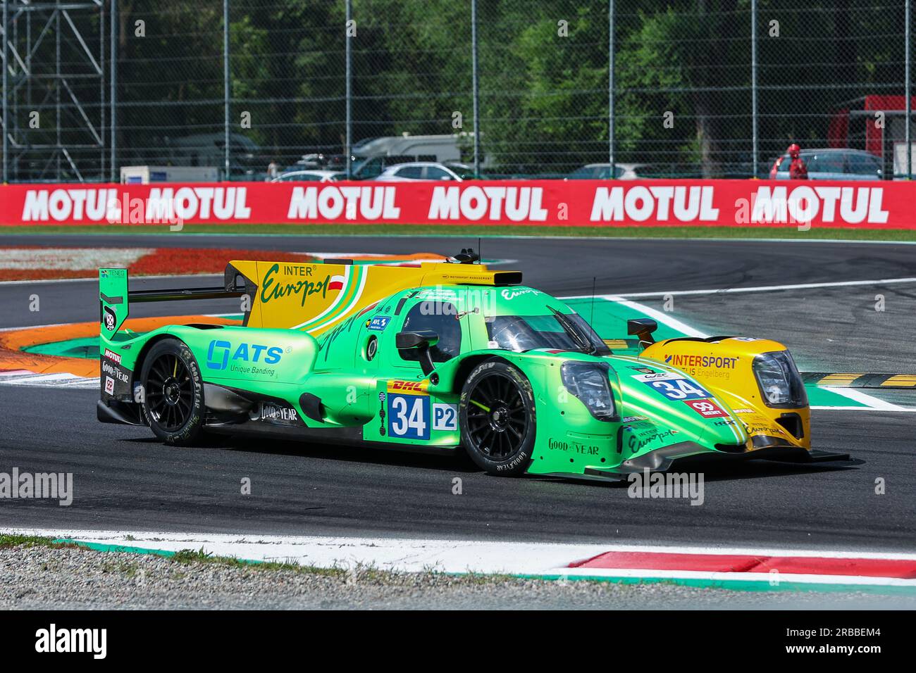 Monza, Italy. 08th July, 2023. #34 Inter Europol Competition - Oreca 07 Gibson of Jakub Smiechowski (POL) in action during the WEC FIA World Endurance Championship 6 Hours of Monza 2023 at Autodromo Nazionale Monza. Credit: SOPA Images Limited/Alamy Live News Stock Photo