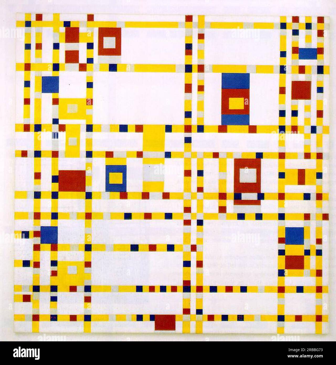 Broadway Boogie Woogie 1943 by Piet Mondrian Stock Photo Alamy